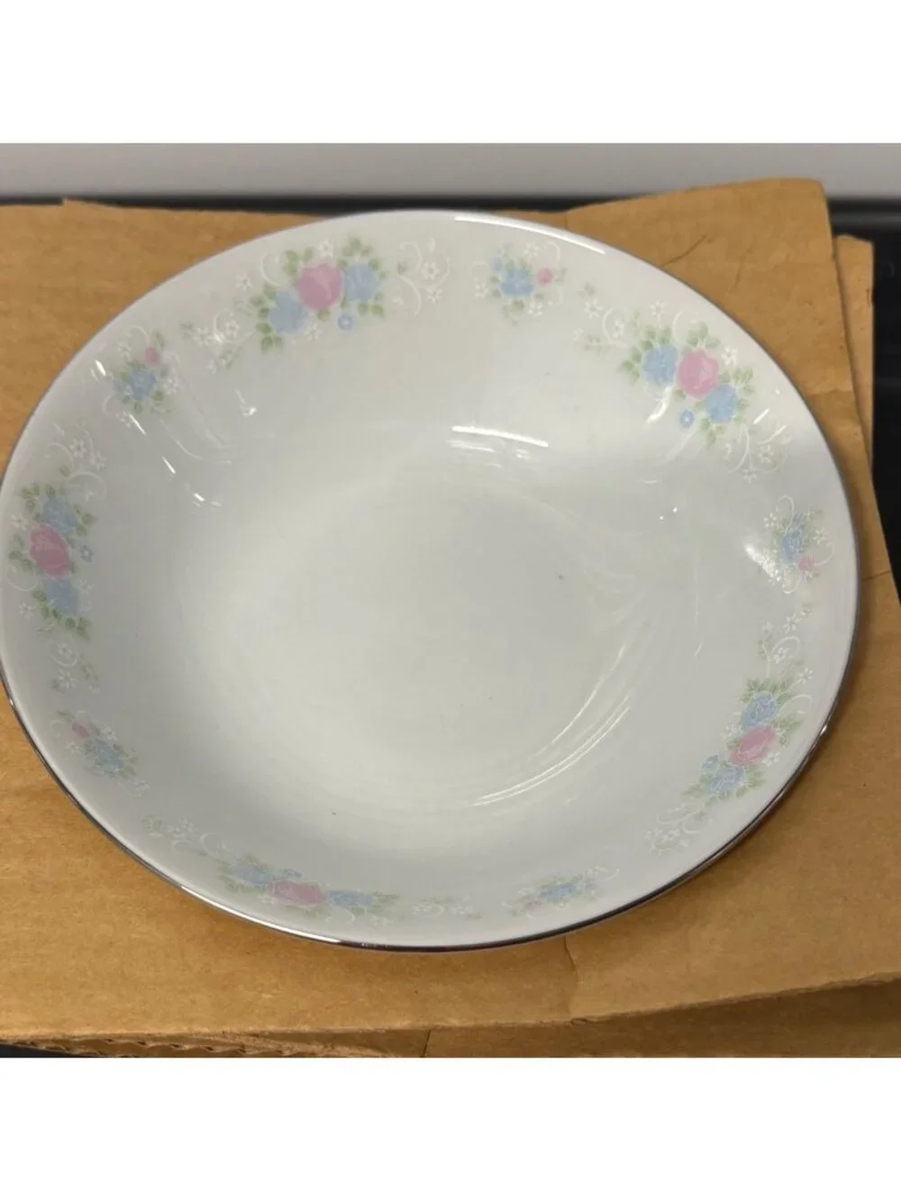 China Garden Prestige Jian Shiang Floral Pattern Porcelain Salad Bowls Set Of 4
